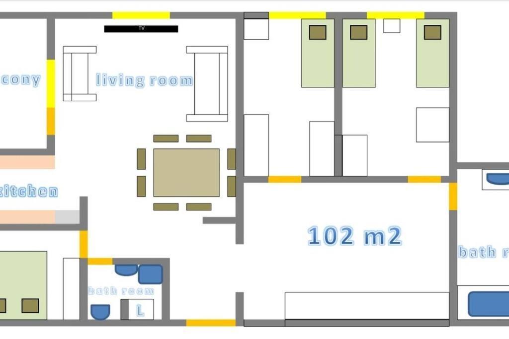 Sunny Day -Arena Zagreb , 2 Bathrooms, 102M², Kültér fotó